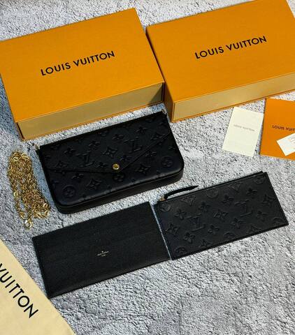 Клатч Louis Vuitton Felicie черный