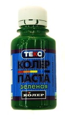 ТЕКС Паста колеровочная универсальная зеленая (0,1л)