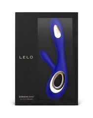 Синий вибратор-кролик Lelo Soraya Wave - 21,8 см. - 