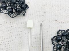 Спицы прямые металл, L 35 см, d 2,5 мм, 1 упаковка-2 спицы