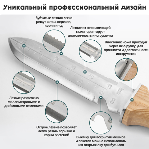 Нож многофункциональный садовый Berry&Bird