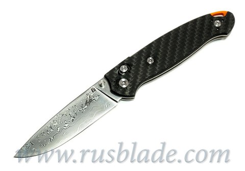 Cheburkov Scout Damascus Folding Knife 