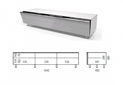 Spectral SC1650 SNG, тумба под аудио/видео аппаратуру