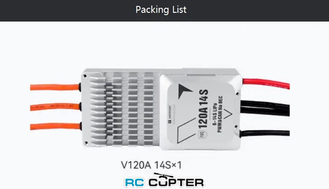ESC регулятор мотора T-Motor V120A 6-14S PWM/CAN