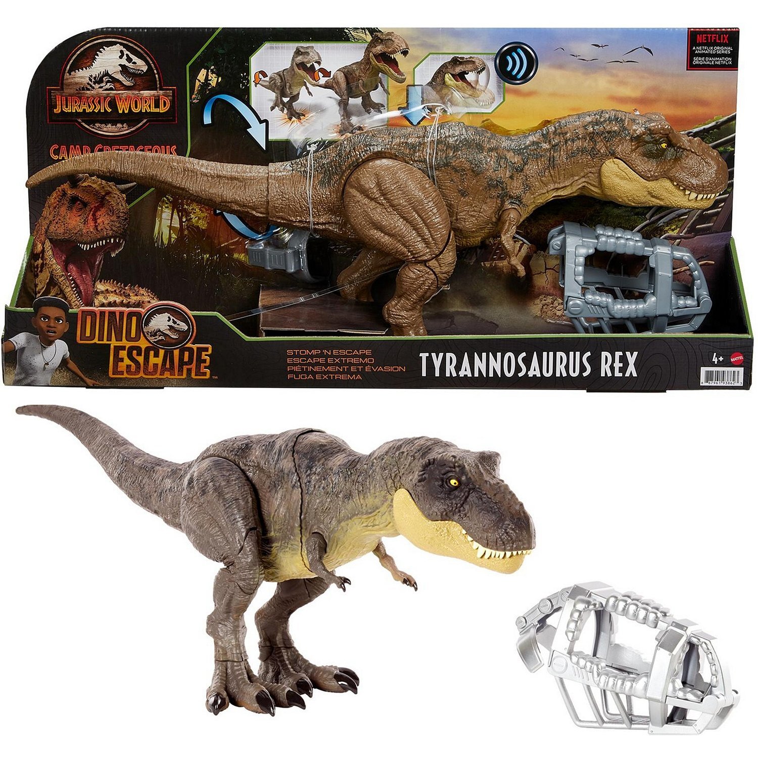 Техноволна - Фигурка Mattel Jurassic World Атакующий Тирекс GWD67, 21.7 см  - TEHNOVOLNA.RU