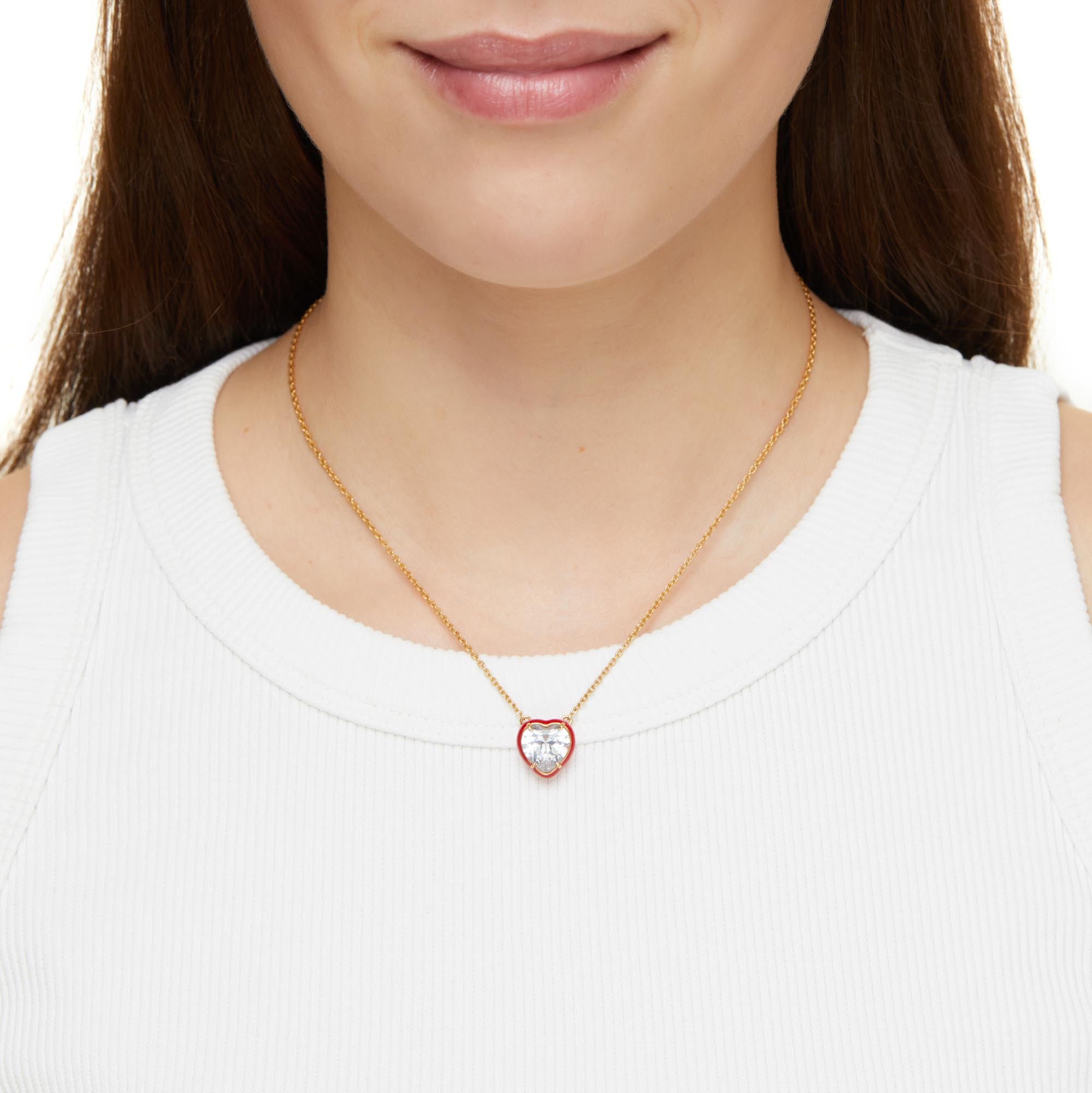 Колье Heart Macaroon Necklace – Strawberry