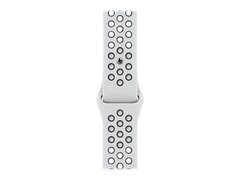 Ремешок Apple 45 mm Pure Platinum/Black Nike Sport Band - Regular
