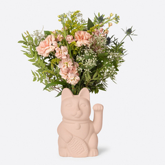 Ваза для цветов neko, 20 см, абрикос