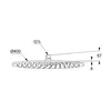 Kludi 643408700 Kludi   6434087-00 A-QA Верхний душ Ø400 мм, 1 режим, металл, ½", 23 л/мин