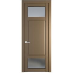 Межкомнатная дверь эмаль Profil Doors 2.3.4PD перламутр золото остеклённая