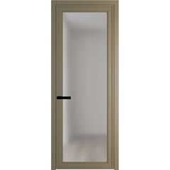 Алюминиевая дверь 1AGP шампань остеклённая