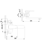 Смеситель для ванны с поворотным изливом LEMARK STATUS LM4414C