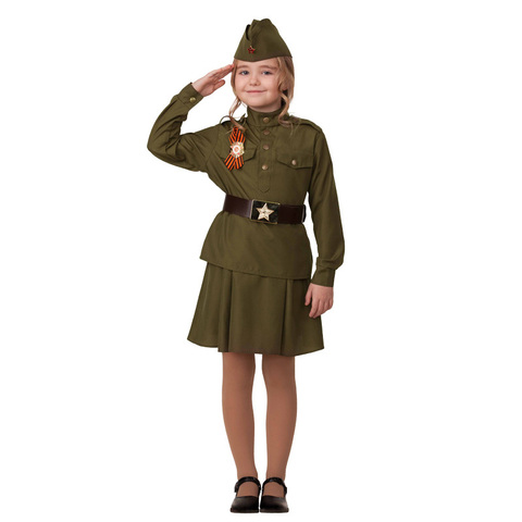 Военная форма Солдатка детская с орденом (100% хлопок)