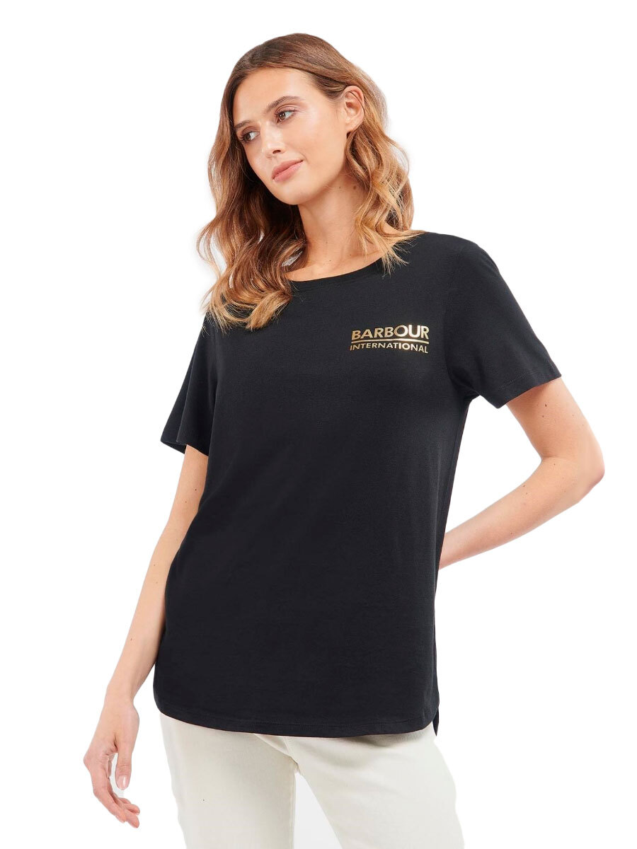 Barbour t shirt sales womens Black