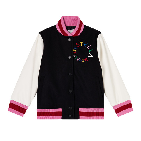 Бомбер Stella McCartney Kids Logo Embroidery