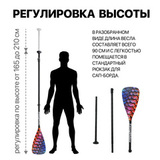Весло (стекловолокно) EasyRider Dragon Scale три секции - Аксессуары для сап досок | iRide shop фото 4