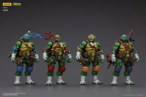 Фигурки набор Черепашки Ниндзя масштаб 1/18 JoyToy