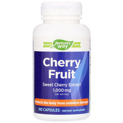 Nature's Way, Cherry Fruit, экстракт черешни, 1000 мг, 180 капсул