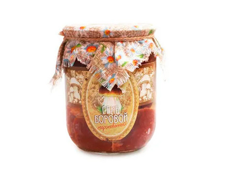 Гриб боровой маринованный, 500г