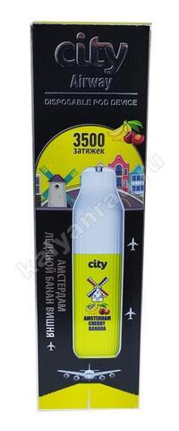 City Airway Amsterdam Ледяной Банан Вишня 3500 затяжек