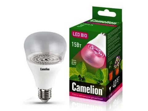 Camelion Лампа LED15-PL/BIO/E27 (для растений)