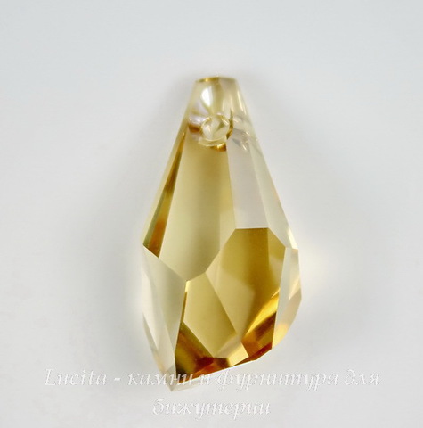 6015 Подвеска Сваровски Polygon Drop Crystal Golden Shadow (17 мм) ()