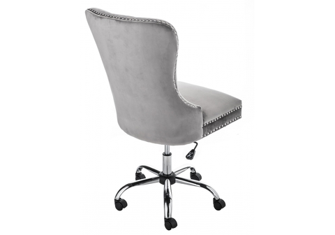 Офисное кресло для персонала и руководителя Компьютерное Vento серое 58*58*98 Хромированный металл /Серый