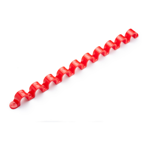 Цена на Гребенка из скоб Fedast для труб диаметром 16 мм (красный, 10 мест, 10 шт/уп)