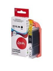 Струйный картридж Sakura 6472B001 (451XL BK) для Canon PIXMA MG5440, 5540, 6340, 6440, 7140; MX924; iP7240, водорастворимый тип чернил, черный, 10,2 мл., 4425 к.