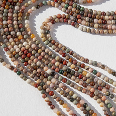 Алашаньский агат натуральный, бусины в форме шара 3,1мм