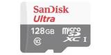 MicroSDXC 128GB SanDisk Ultra UHS-I U1 (SD адаптер) 80MB/s вид спереди