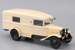 GAZ-55 sanitary ambulance beige 1:43 DeAgostini Auto Legends USSR #249