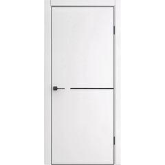 Межкомнатная дверь экошпон ДП 50.1 white perl ABS black