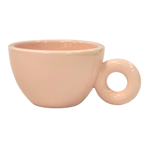 Кружка керамическая, 200 мл, розовая