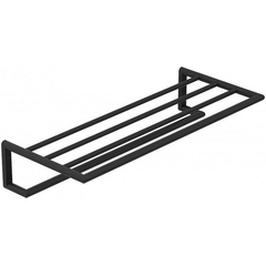 Kludi 5898939 Kludi 58 989 39 VELA R держатель для полотенец с полкой, L = 600 мм черный матовый фото