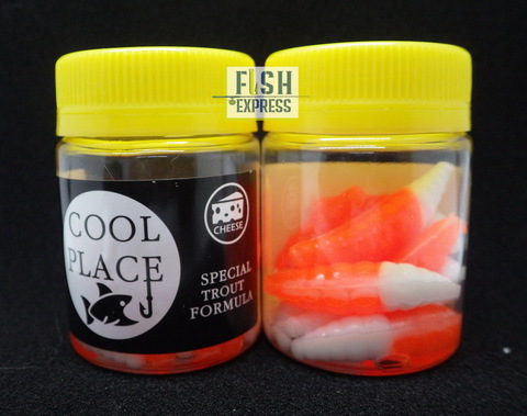 Форелевая силиконовая приманка COOL PLACE MAGGOT 1.6  цвет ОРАНЖЕВО-БЕЛЫЙ СЫР продажа от 2 шт.