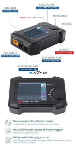 Сервотестер ToolkitRC ST8 (PWM, PPM, SBUS)