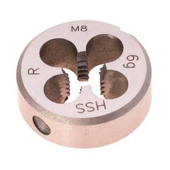 Плашка М 8,0х1,25 DINEN22568 HSS 6g 25х9мм Terrax by Ruko 237080TX
