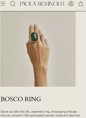 84546 - Кольцо- печатка массивное PAOLA SIGHINOLFI style