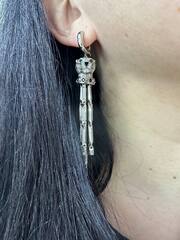 Серьги PANTHERE длинные в стиле CARTIER