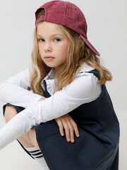 сарафан  для девочки  К 5933/индиго