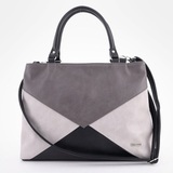 Сумка Саломея 1030 мульти итальянский серо-черный