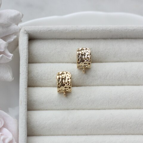 Швензы фактурные 12*8 мм с французским замком, позолота, Ш140