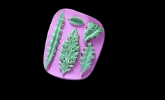 Силиконовый молд Набор фактурных листьев