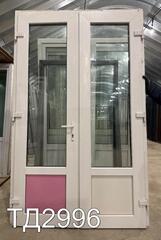 Дверь пластиковая входная Б/У 2340(в) x 1440(ш)