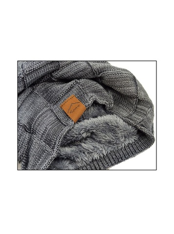 Картинка шапка-бини Skully Wear ZZM-998 10(grey) - 8