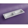 Ceramica Nova Grace CN7022WX Раковина мебельная прямоугольная с двумя чашами без отв. под смеситель, 141x45.7