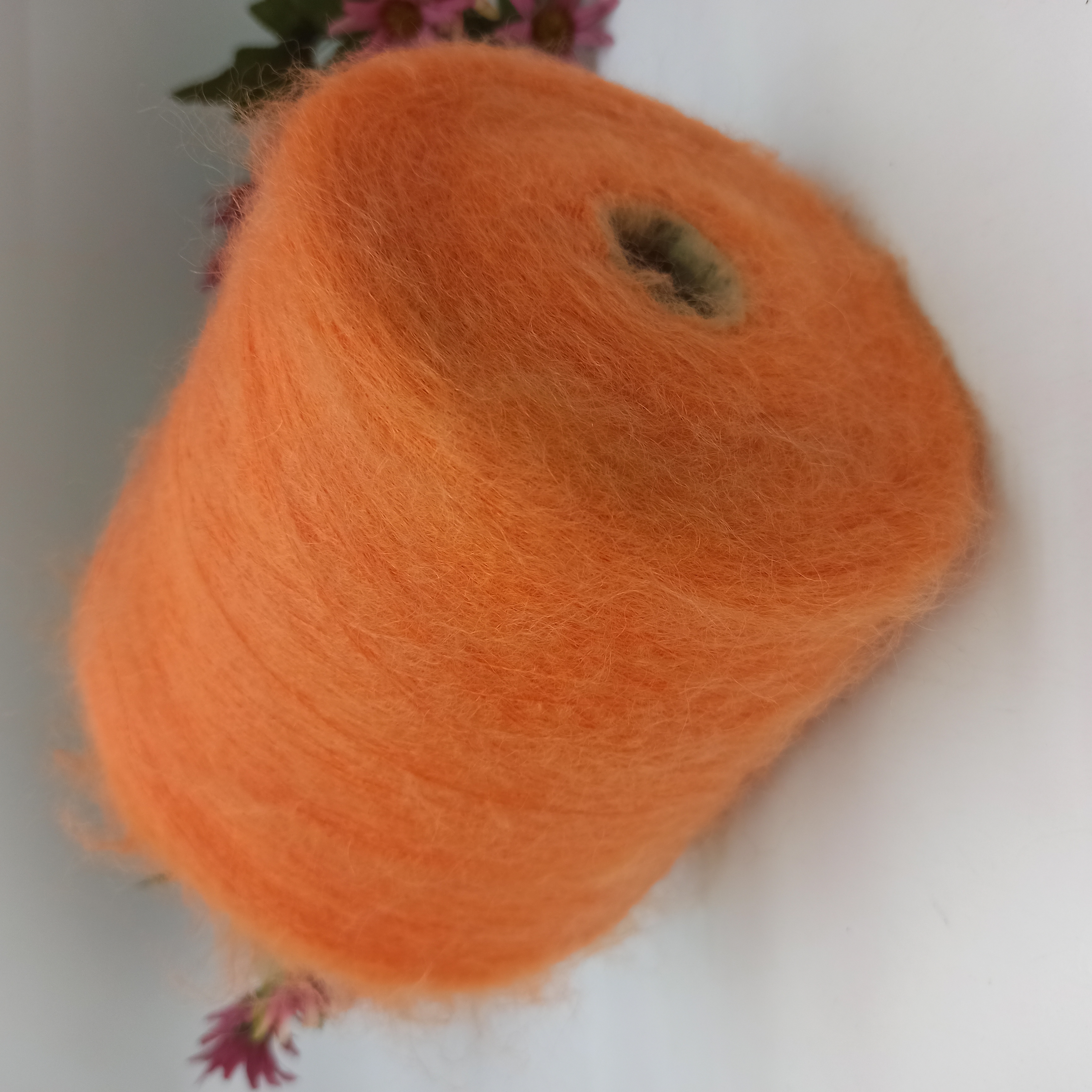 Кид мохер арт Aurora фабрика Ilaria 1000м/100гр Оранжевый 005018