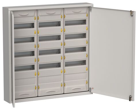 TITAN 5 Корпус мет. ЩРн-180 (3х60) 835х830х140 IP31 сер IEK