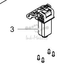 JC97-03996A Шарнир (петля) правый Samsung MXpress CLX-9201NA, 9251NA, 9301NA, 8123NA, 8128NA (